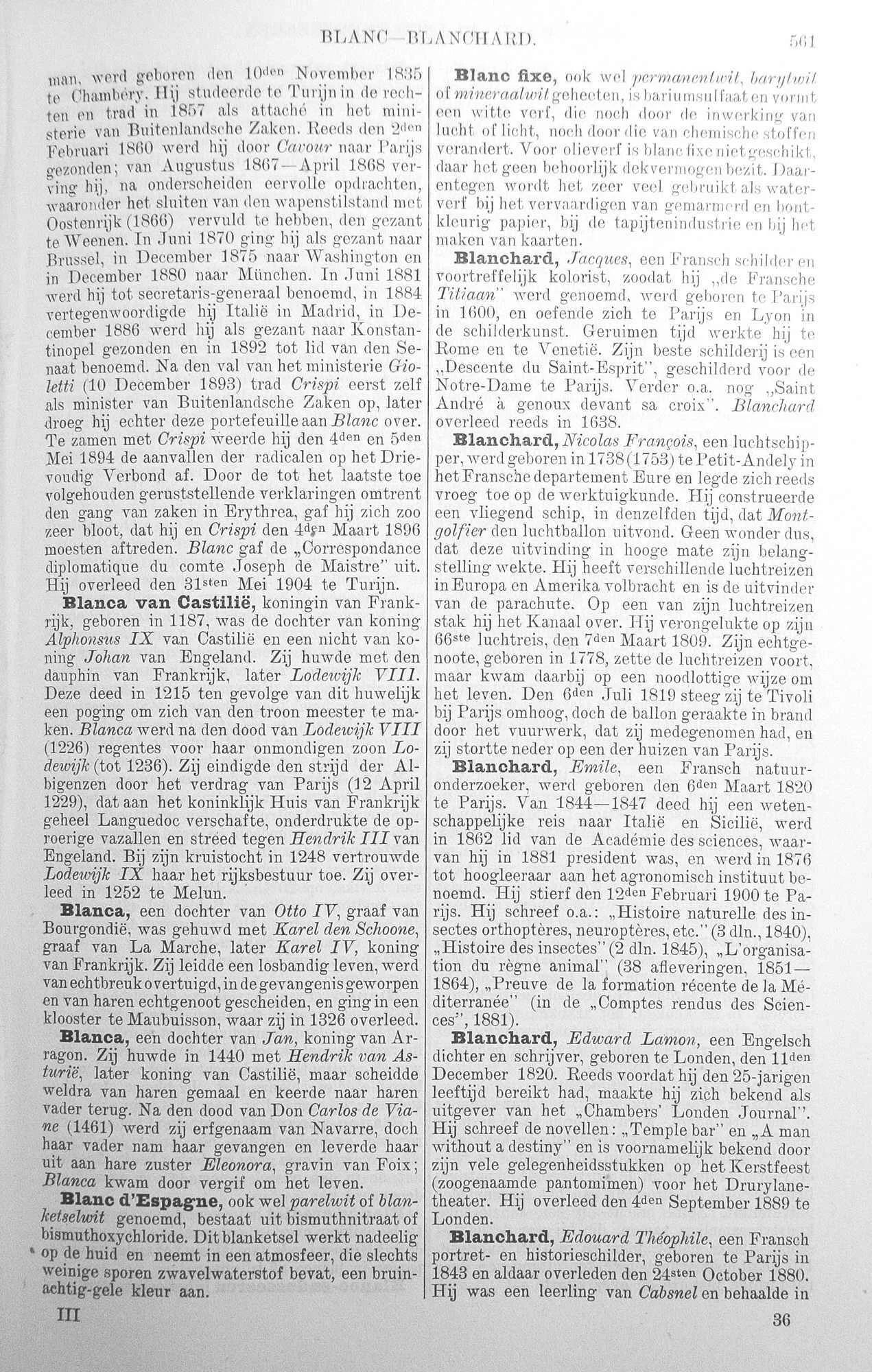 Een echte bladzijde uit Winkler Prins: derde druk, deel 3, pagina 561, uit 1906. Klik voor de volledige scan.